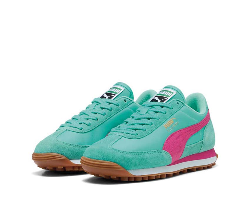 Puma Easy Rider Vintage Aquatic Pink — Detail Retro-Profil