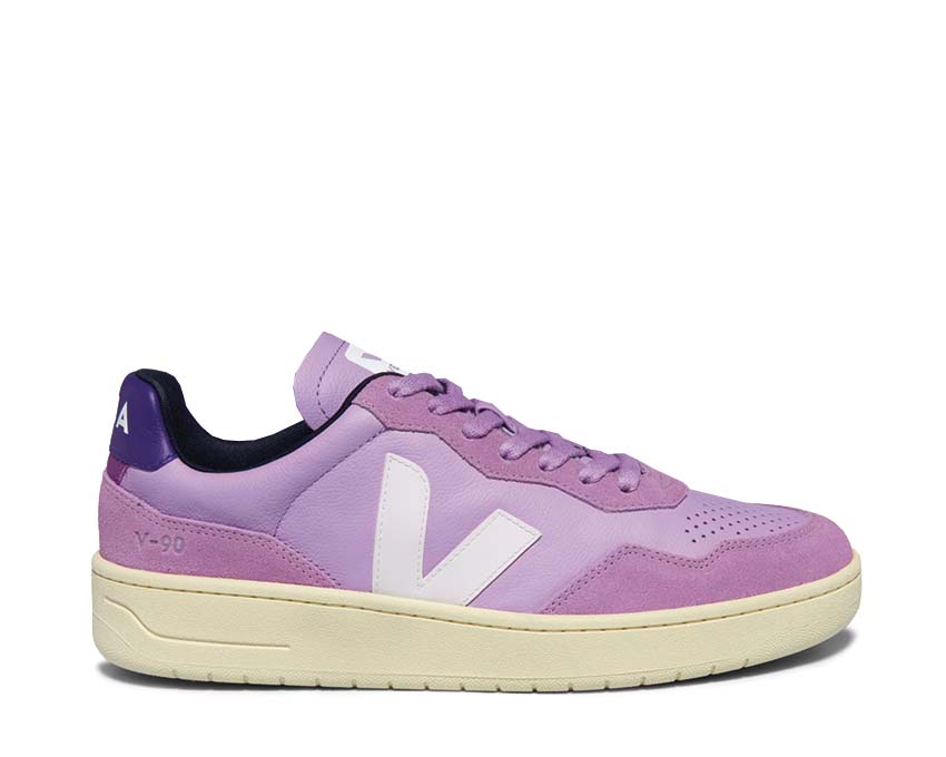 Veja V-90 OT Leather Extra White Rust — sneaker donna running vintage eco