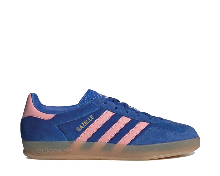 Adidas Gazelle Indoor W Blue Pink Spark — Damen Sneaker Wildleder Indoor