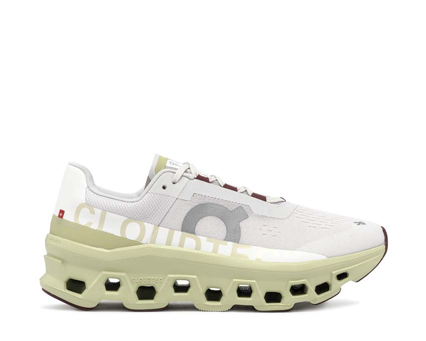 On Cloudmonster Frost Acacia — running hombre tecnología CloudTec