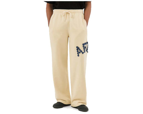 Arte Crochet Flowers Pants Cream — pantalon unisexe crochet fleurs