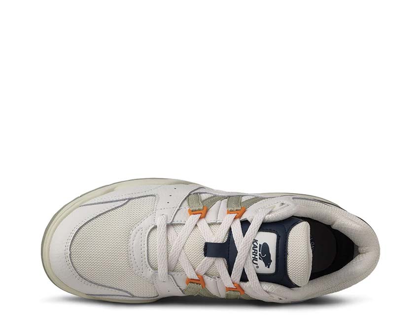 Karhu Fusion XT Cloud Dancer/Agate Grey dettaglio — tomaia Cloud Dancer