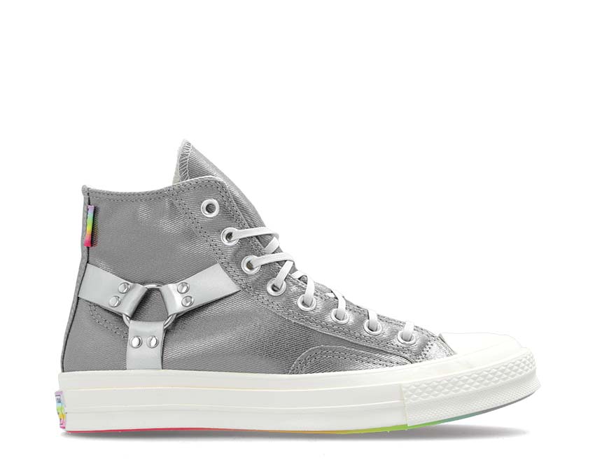 Converse Chuck 70 Hi Silver — sneaker femme toile argentée métallisée premium