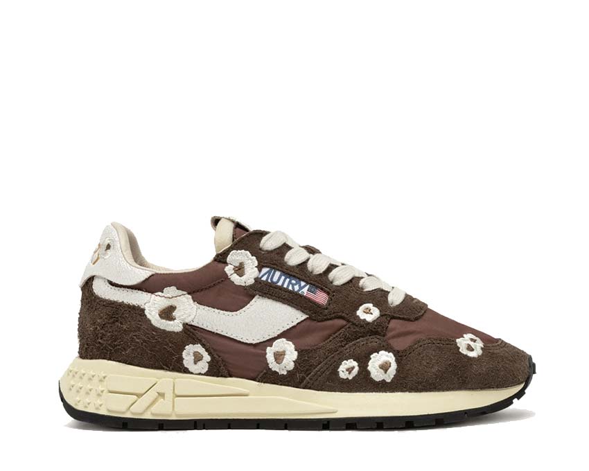 Autry Reelwind Low — sneaker homme cuir brodé rétro sport