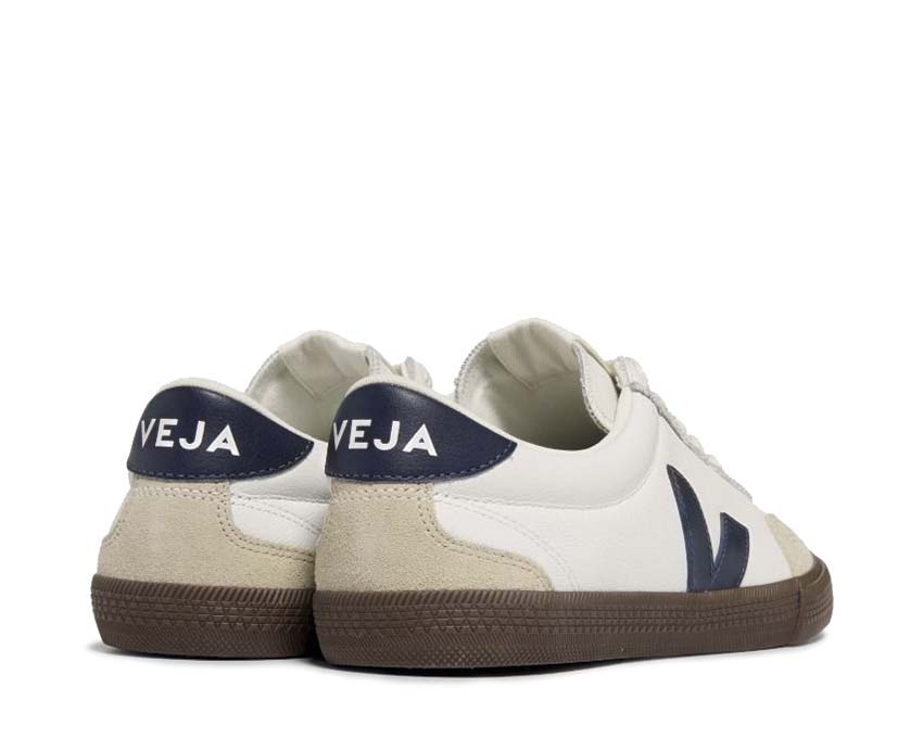 Veja Volley White/Nautico semelle — semelle caoutchouc vulcanisé