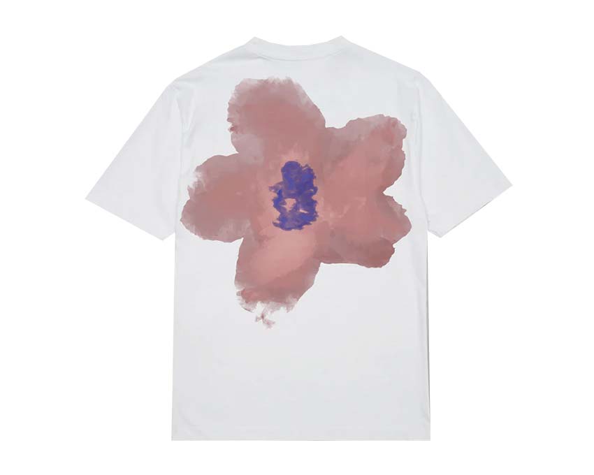 Edmmond Studios Garden Tee White vista lateral — gráfico botánico