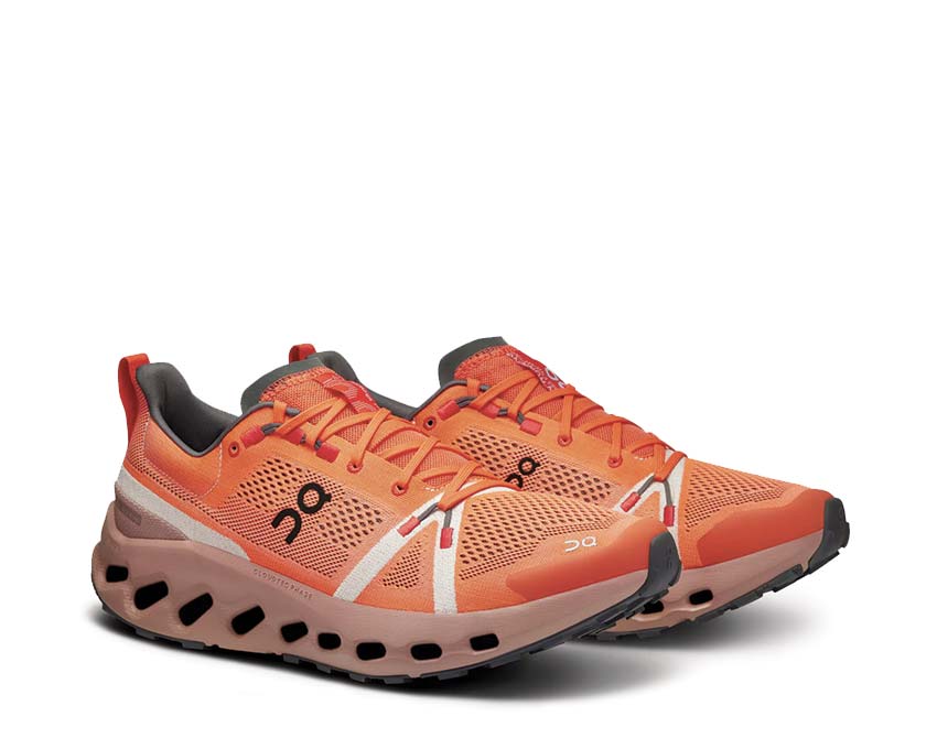 On Cloudsurfer Trail Flame/Dustrose side view — trail men profile