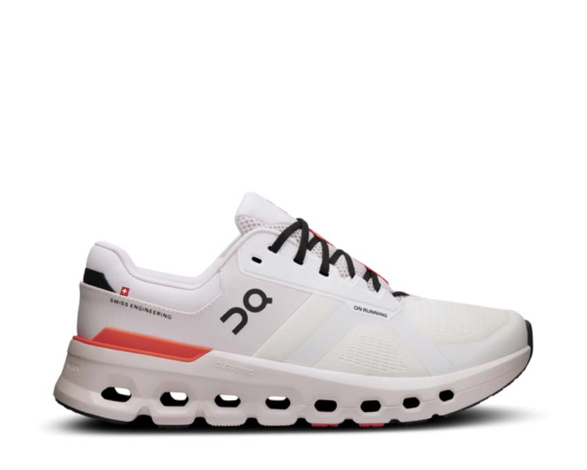 On Cloudrunner 2 White/Sand — scarpa running donna stabilità leggera