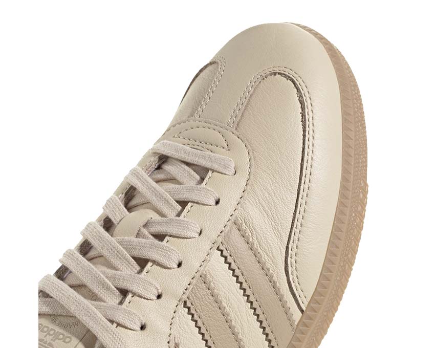 Adidas Samba OG Sandstorm vue latérale — profil classique coloris terre