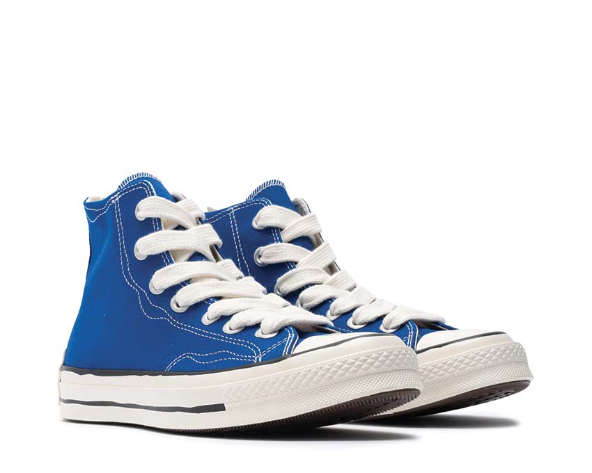 Converse Chuck 70 Sketch Blue/White-Black vue latérale — imprimé sketch toile bleu