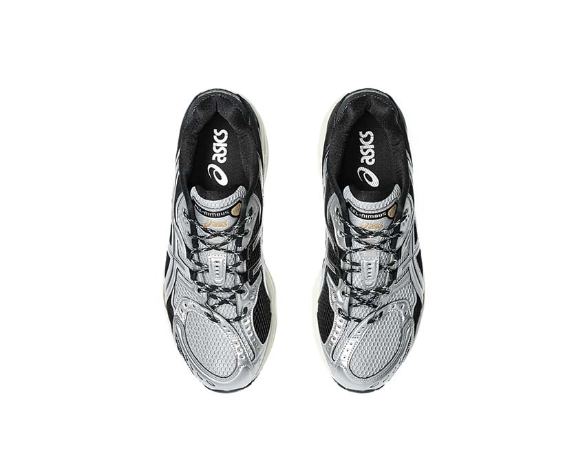 Asics Gel Nimbus 10.1 Piedmont Grey/Pure Silver Rückansicht — premium Gel-Dämpfung Ferse