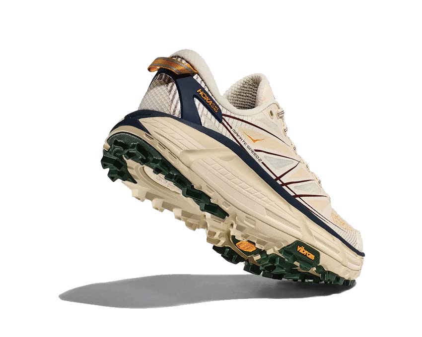 HOKA Mafate Speed 2 Alabaster Oatmilk Sohle — maximale Dämpfung