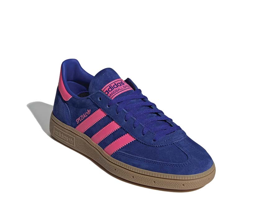 Adidas Handball Spezial Lucid Blue laterale — profilo sport basso iconico