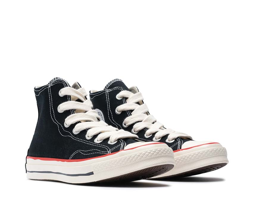 Converse Chuck 70 Sketch Black/White-Red vue latérale — imprimé sketch toile