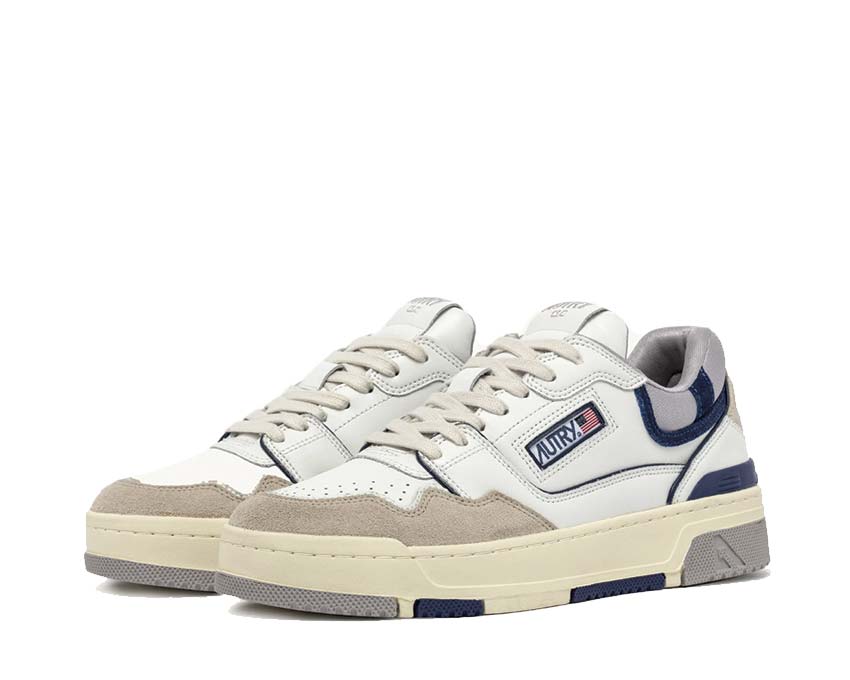 Autry CLC Low Multi Mat Blue vue latérale — cuir multicolore lisse