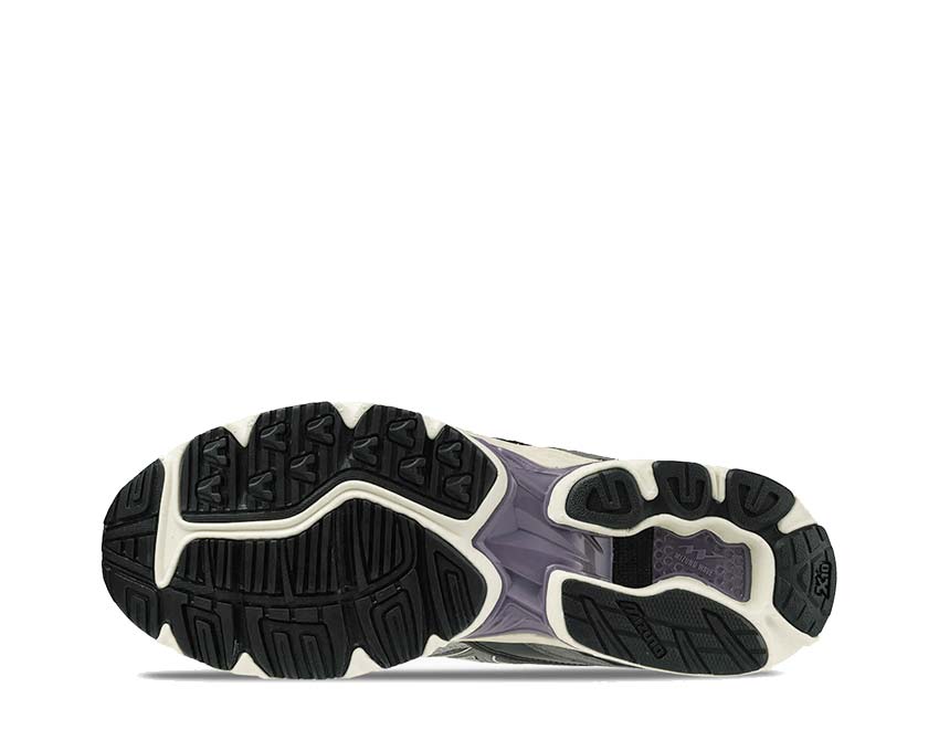 Mizuno Wave Rider 10 Yokai Grey Detail — japanisches Yokai Muster Obermaterial
