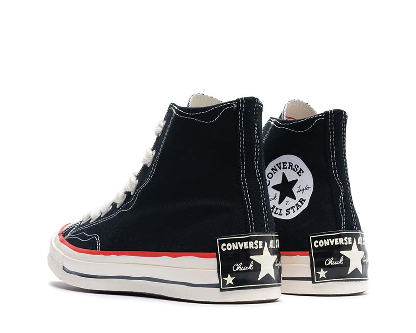 Converse Chuck 70 Sketch Black/White-Red semelle — semelle vulcanisée classique