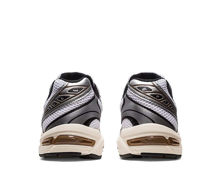 Asics Gel 1130 White/Clay Canyon dettaglio — mesh e scamosciato vintage