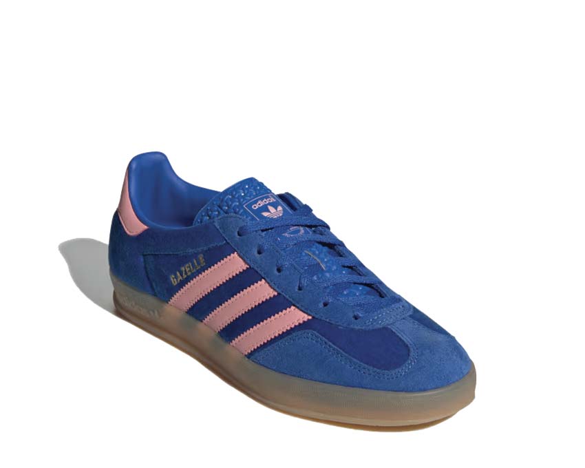 Seitenansicht — Gazelle Indoor Blue Pink Spark Gummisohle