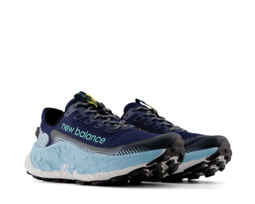 New Balance Fresh Foam X More Trail v3 MTMORAB3 vue latérale — tige mesh respirante