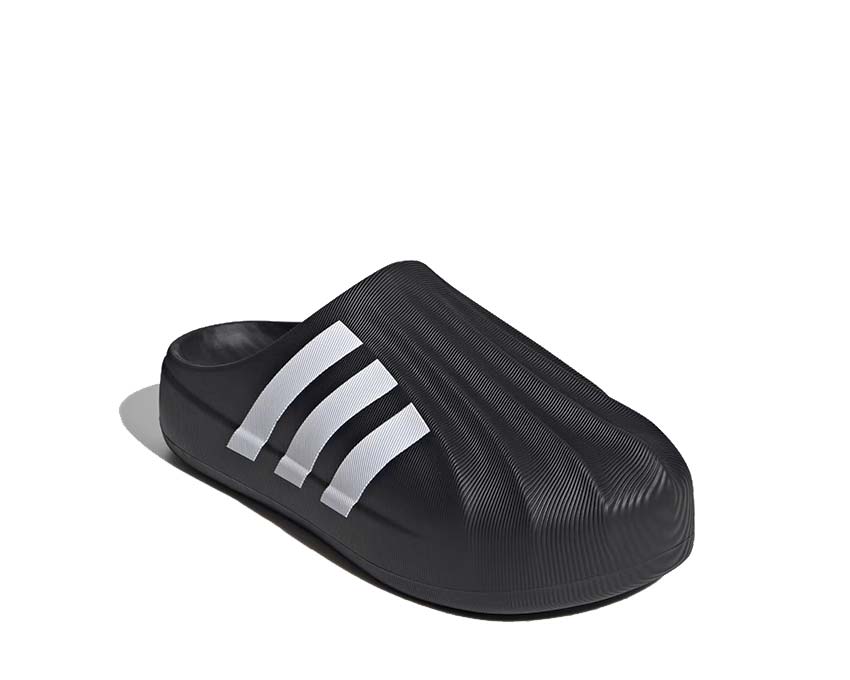 Adidas adiFOM Superstar Mule Black White vista laterale — schiuma leggera e punta
