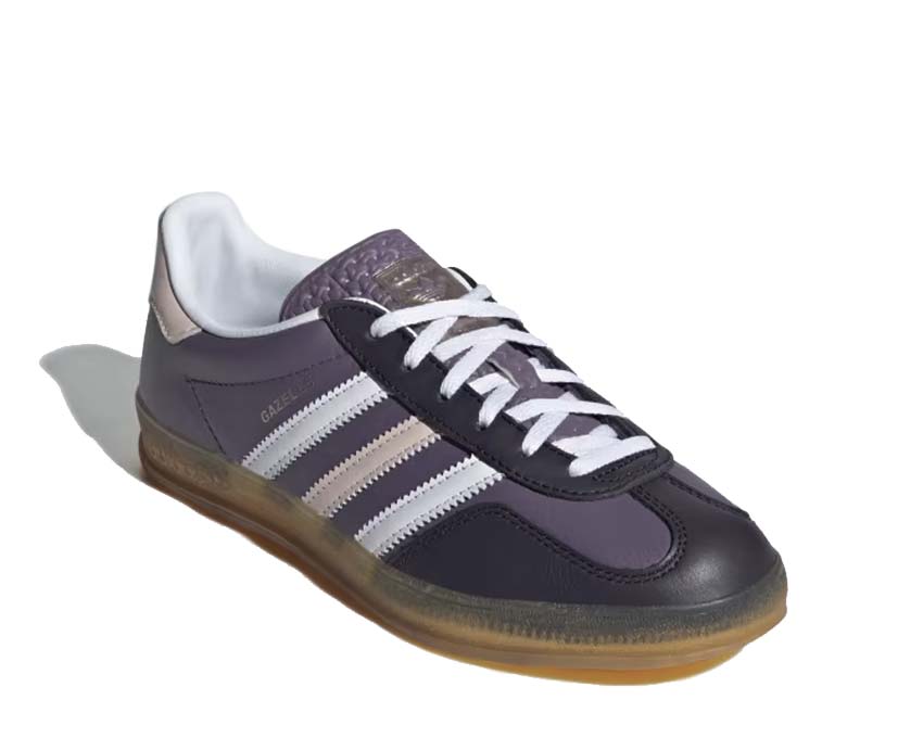Adidas Gazelle Indoor W Shadow Violet vue latérale — daim violet poudré nuancé