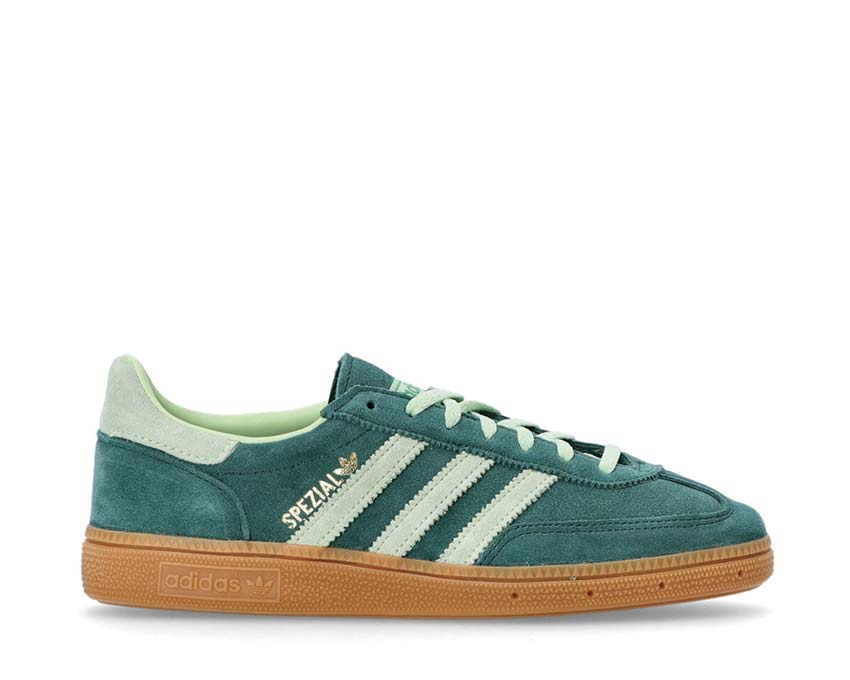 Adidas Handball Spezial W Collegiate Green — Damen Sneaker Leder Wildleder Handball Vintage