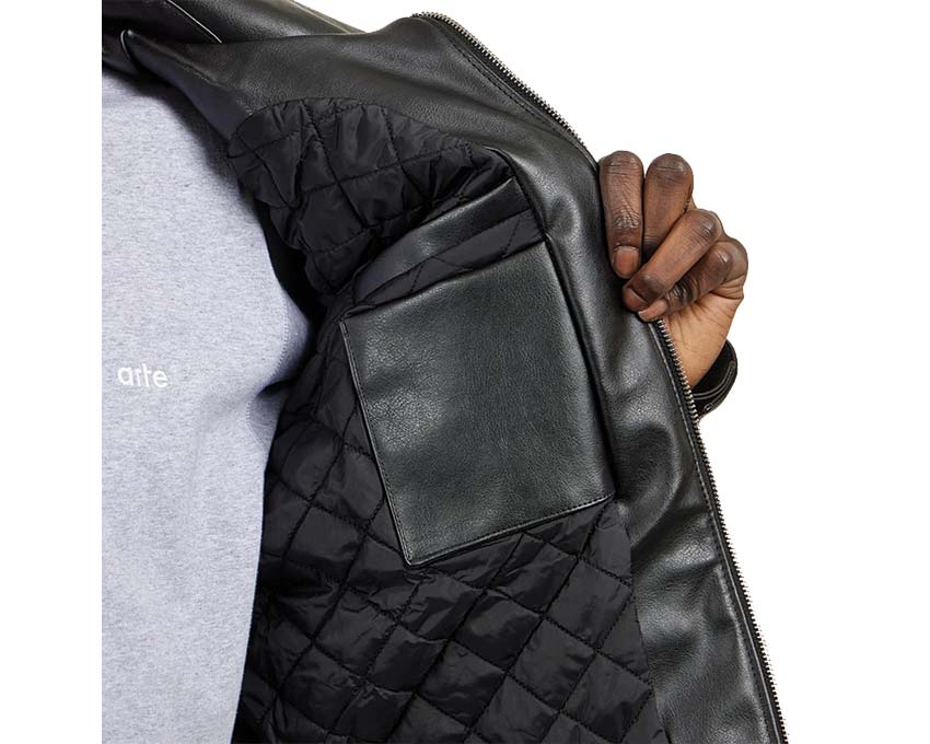 Arte Jasper Double Jacket Black détail — poches avant