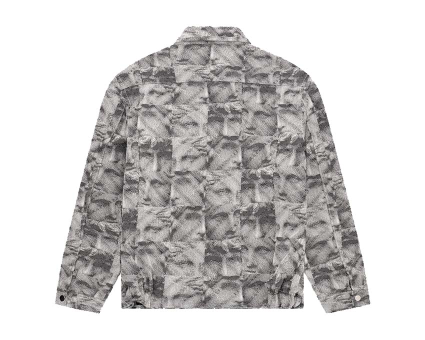 Arte Jeffrey Jacket Print vista laterale — retro stampato colorato