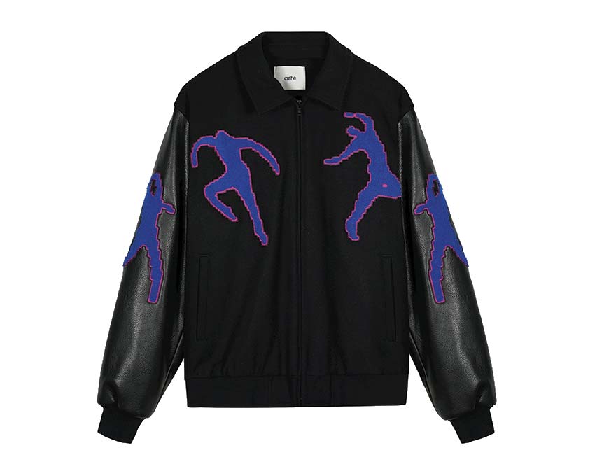 Arte Jonah Pixel Dancer Jacket Black — veste unisexe imprimé pixel art