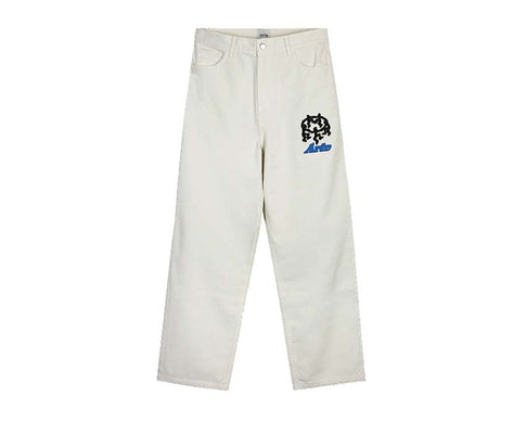 Arte Jones Pixel Dancers Pants Cream — pantaloni uomo stampa pixel art
