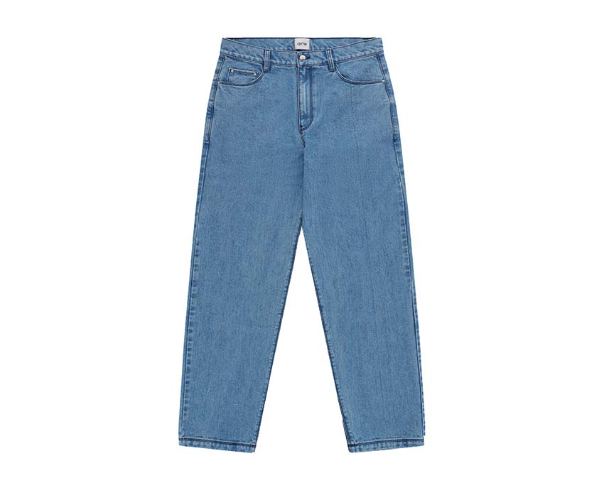 Arte Poage Back Heart Pants Denim — pantaloni unisex denim cuore posteriore