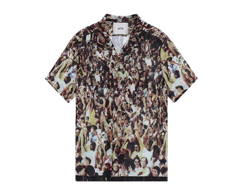 Arte Scottie Mesh Shirt Allover Print — chemise unisexe résille imprimé