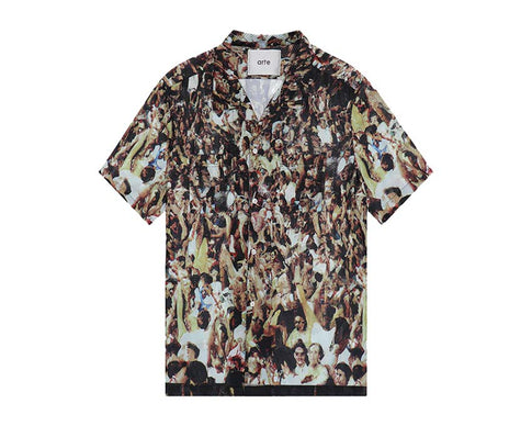 Arte Scottie Mesh Shirt Allover Print — chemise unisexe résille imprimé