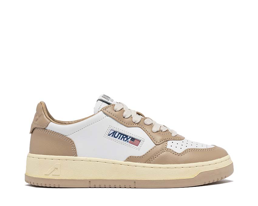Autry Medalist Low White Pep — sneaker donna pelle vintage sport americano