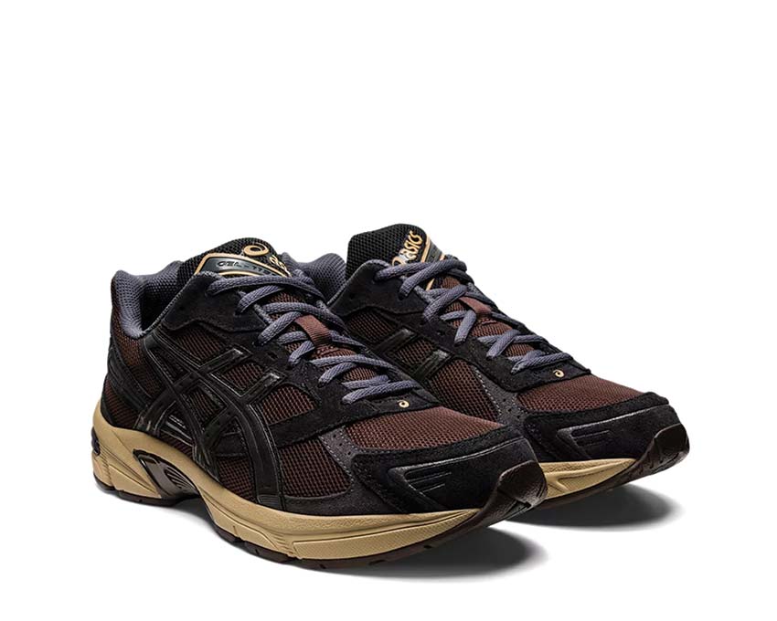 Asics Gel 1130 Coffee Black vista laterale — tomaia in mesh