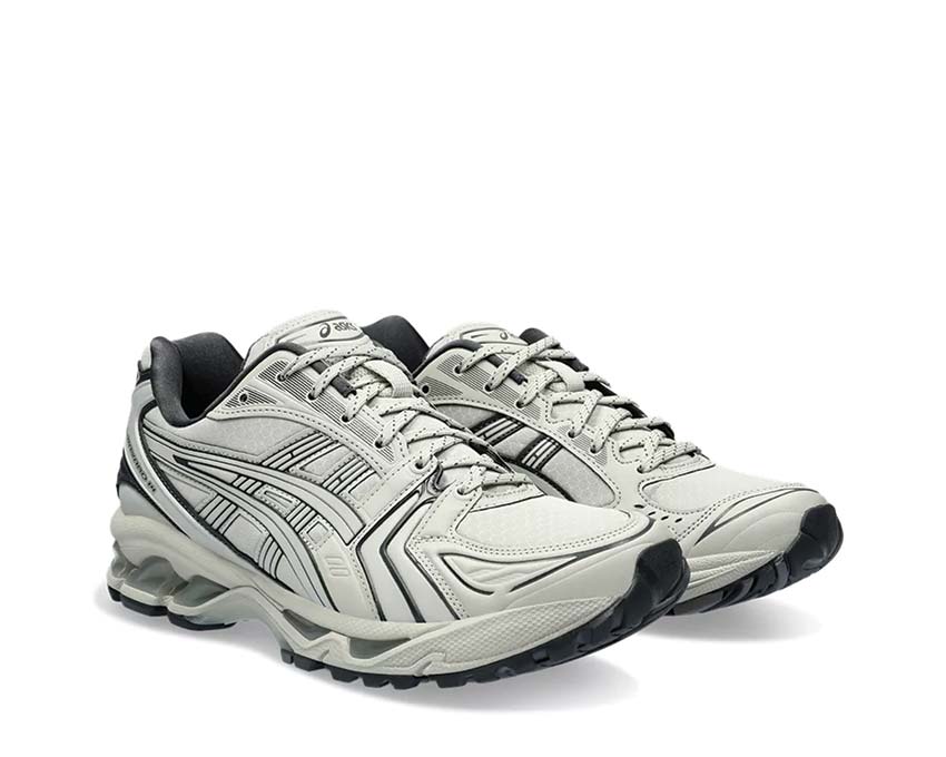 Asics Gel Kayano 14 Graphite Grey White Sage/Graphite vue latérale — tige mesh respirante
