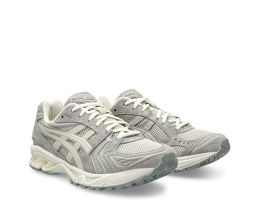 Asics Gel Kayano 14 White Sage Smoke Grey Seitenansicht — Mesh-Obermaterial