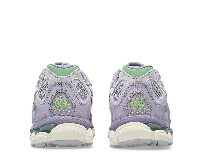 Asics Gel NYC Cement Grey/Ash Rock détail — mesh et cuir urbain