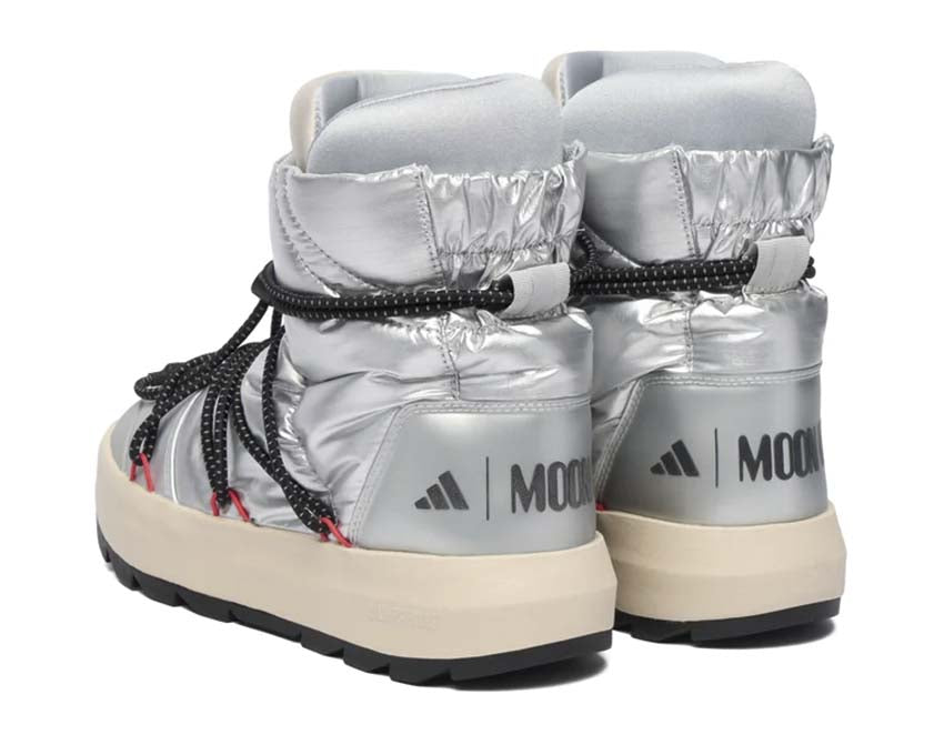 Adidas x Moonboot Ace Bianco dettaglio — finitura impermeabile invernale