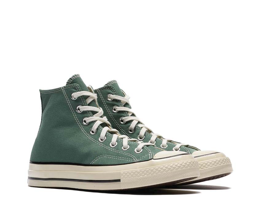 Converse Chuck 70 Hi Admiral Egret vista lateral — lona premium azul