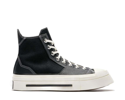 Converse Chuck 70 De Luxe Squared Hi Black — sneaker femme plateforme carrée