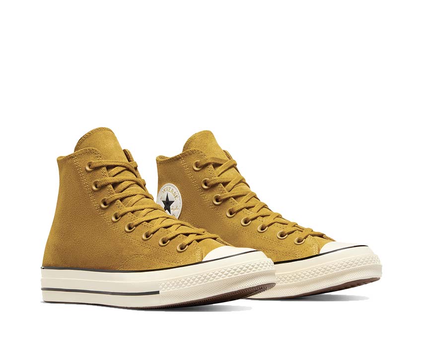 Converse Chuck 70 Hi Hidden Trail vue latérale — toile canvas kaki naturel
