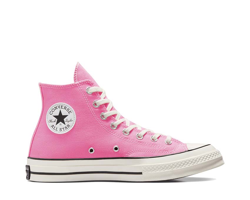 Converse Chuck 70 Hi Pink/Egret/Black suola — suola vulcanizzata nera contrastante