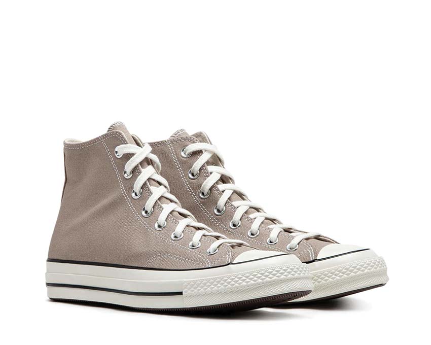 Converse Chuck 70 Hi Sand/Chocolate vue latérale — tige haute toile sable chocolat