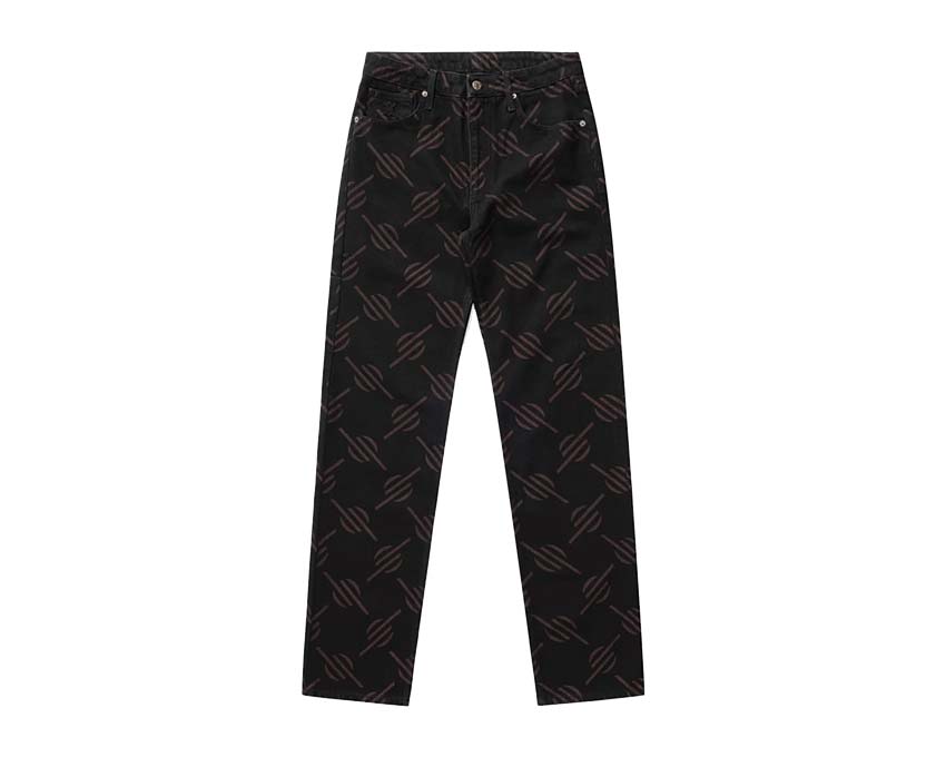 Daily Paper Phillimon Pants Black — Unisex-Hose weite Passform Streetwear