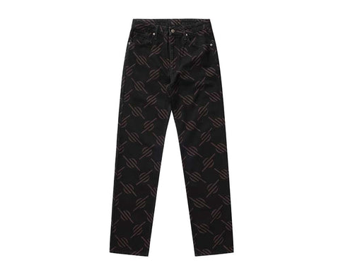 Daily Paper Phillimon Pants Black — Unisex-Hose weite Passform Streetwear