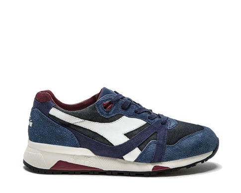 Diadora N9000 Italia Insignia Blue — sneaker homme cuir vintage Italie