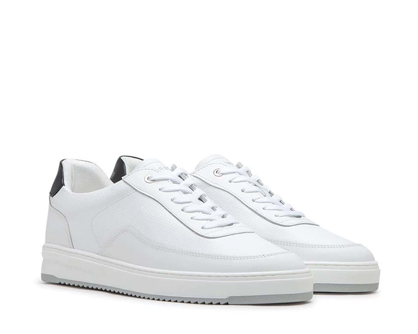 Filling Pieces Mondo Crumbs White vista lateral — cuero blanco texturizado Crumbs