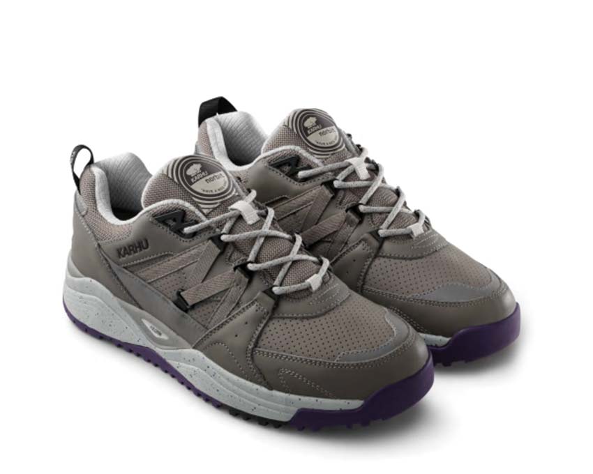 Karhu Fusion XC WP X Norbit Brushed Nickel vue latérale — mesh respirant